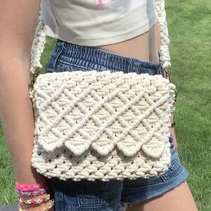 New Handcrafted Macramé Shoulder Bag